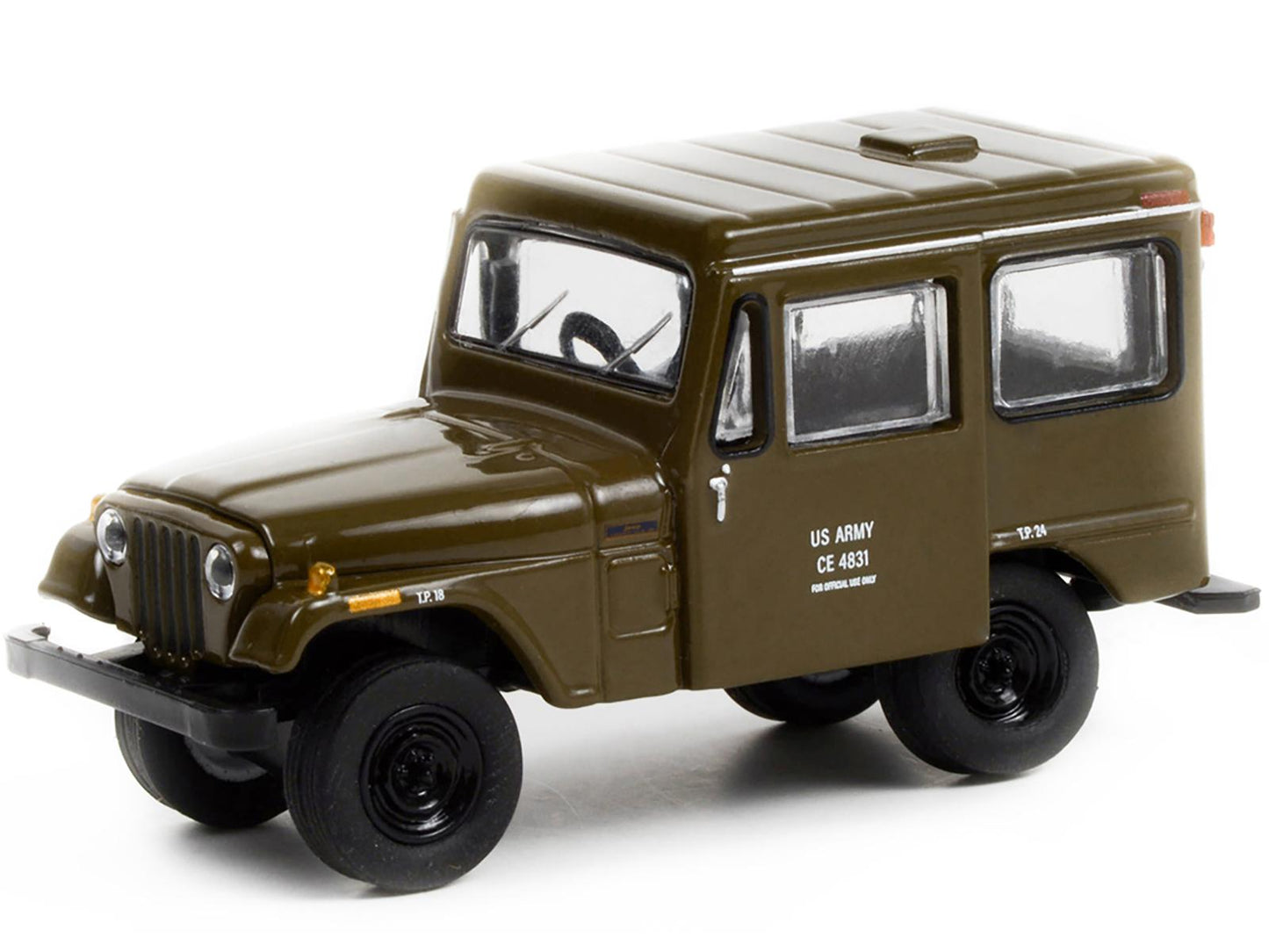 1970 Jeep DJ-5 U.S. Army - Series Battalion 64 - Greenlight - Scala 1/64