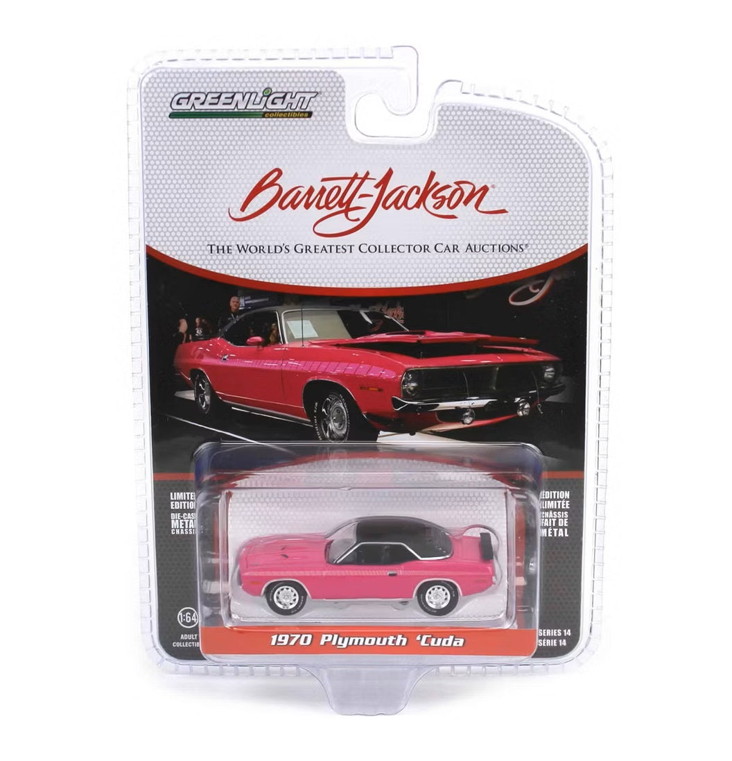 1970 Plymouth Cuda (Lot #670) - Series Barrett Jackson - Greenlight - Scala 1/64