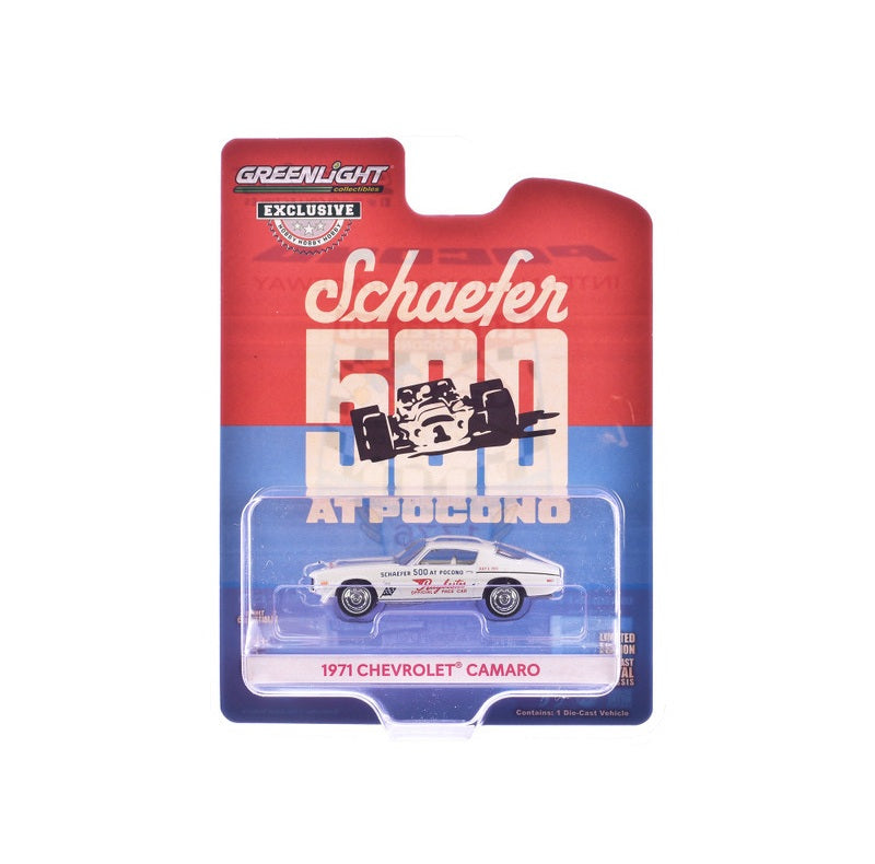 1971 Chevrolet Camaro "1971 Schaefer 500 at Pocono Raybestos Official Pace Car" - Greenlight - Scala 1/64
