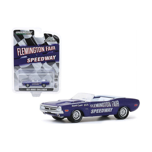 1971 Dodge Challenger Convertible Official Pace Car Purple "Flemington Fair Speedway" - Greenlight - Scala 1/64