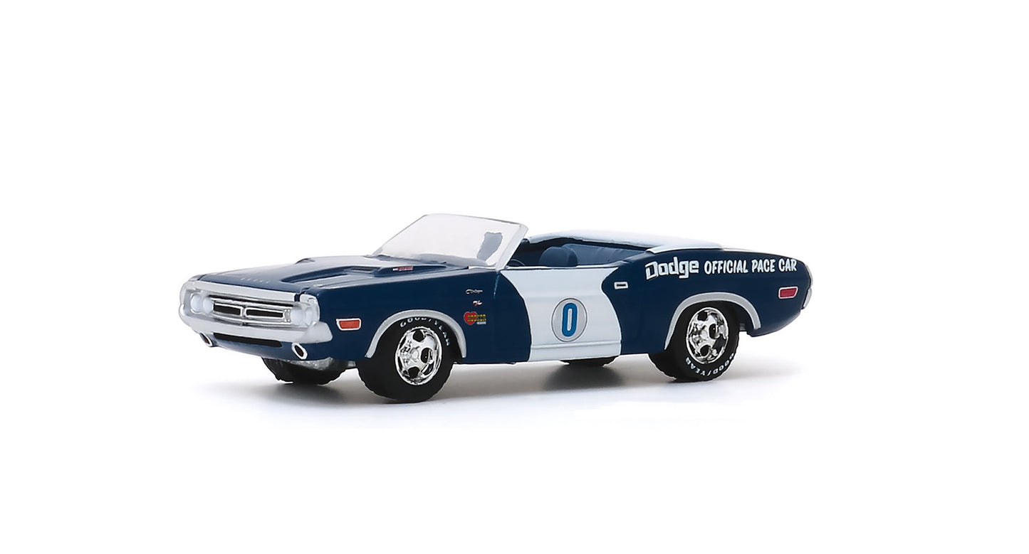 1971 Dodge Challenger Convertible Ontario Motor Speedway Official Pace Car - Greenlight - Scala 1/64