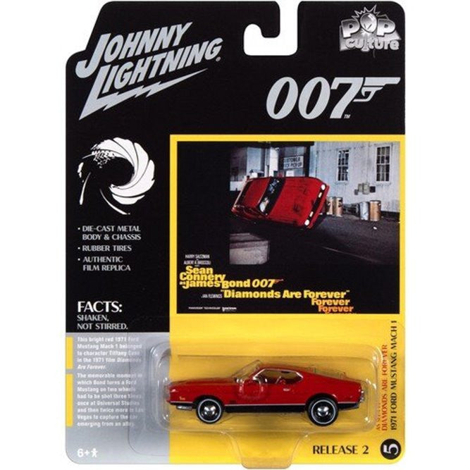 1971 Ford Mustang Mach 1 James Bond 007 Diamonds Are Forever - Johnny Lightning - Scala 1/64