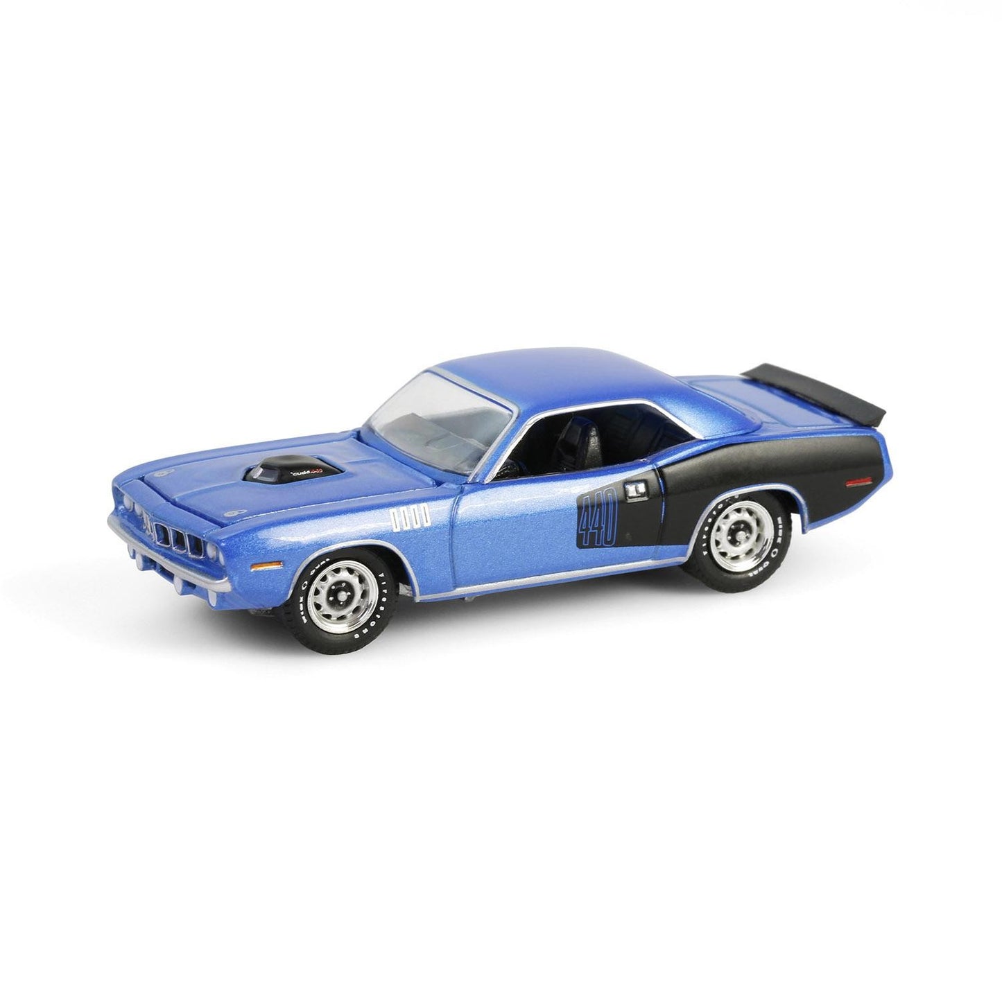 1971 Plymouth 'Cuda 440 6bbl Shaker, B5 Blue 60th Anniversary - Greenlight - Scala 1/64