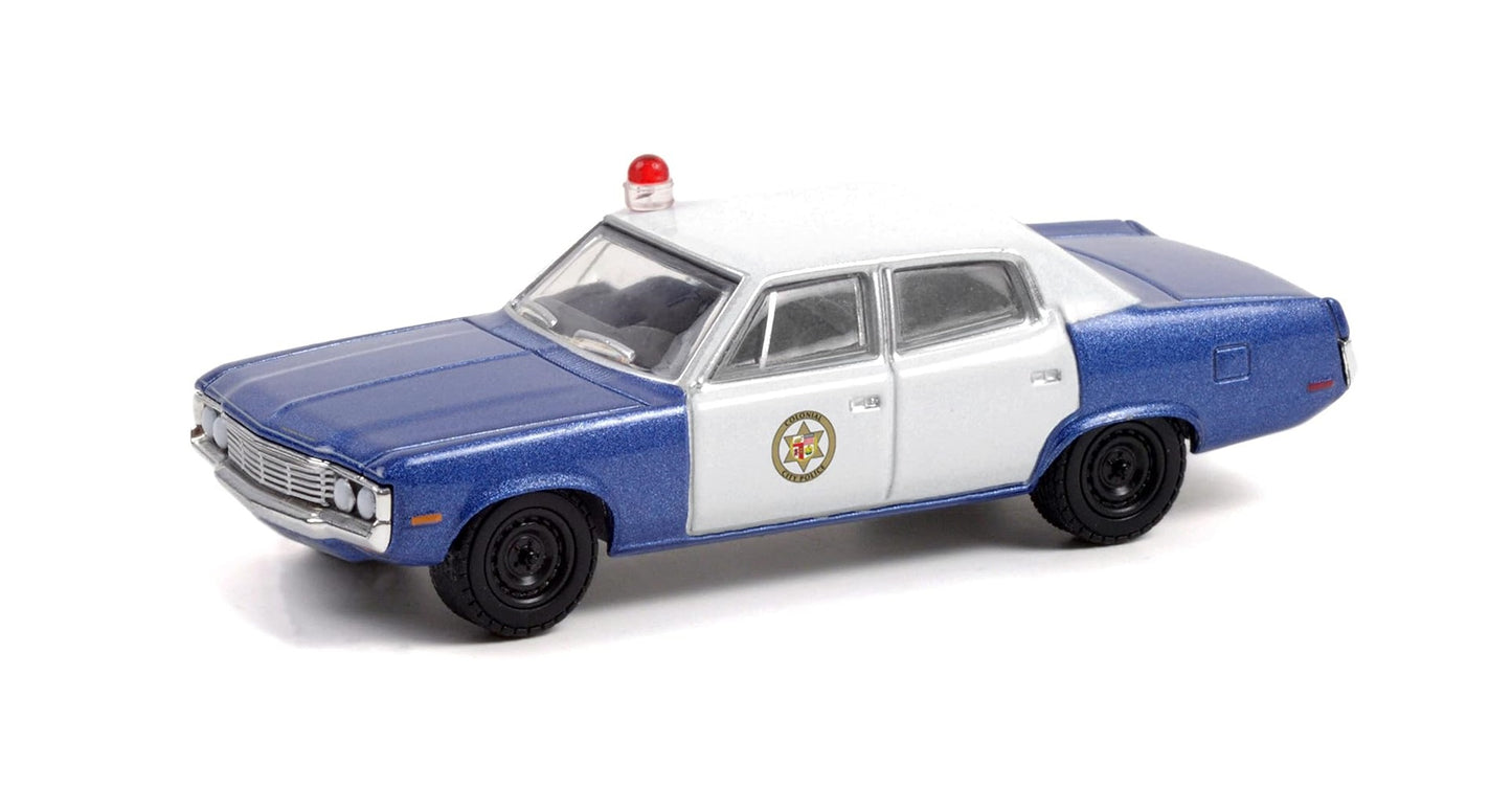 1972 AMC Matador Colonial City Police Blue - Luz verde - Escala 1/64