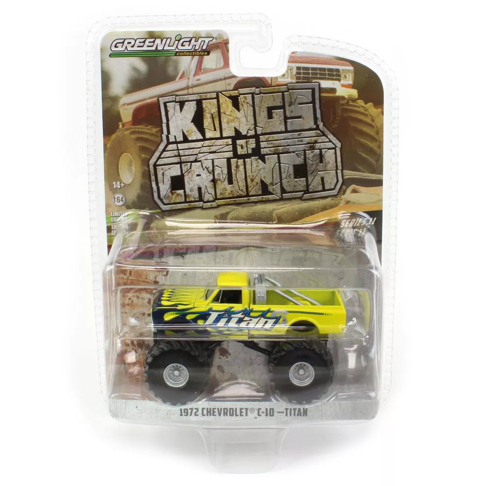 1972 Chevrolet C-10 Titan Monster Truck Kings of Crunch - Greenlight - Scala 1/64