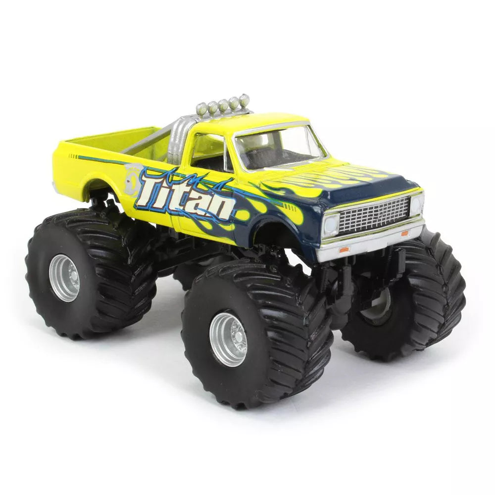 1972 Chevrolet C-10 Titan Monster Truck Kings of Crunch - Greenlight - Scala 1/64