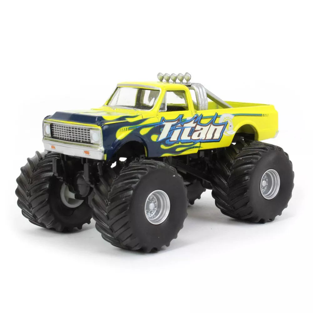 1972 Chevrolet C-10 Titan Monster Truck Kings of Crunch - Greenlight - Scala 1/64