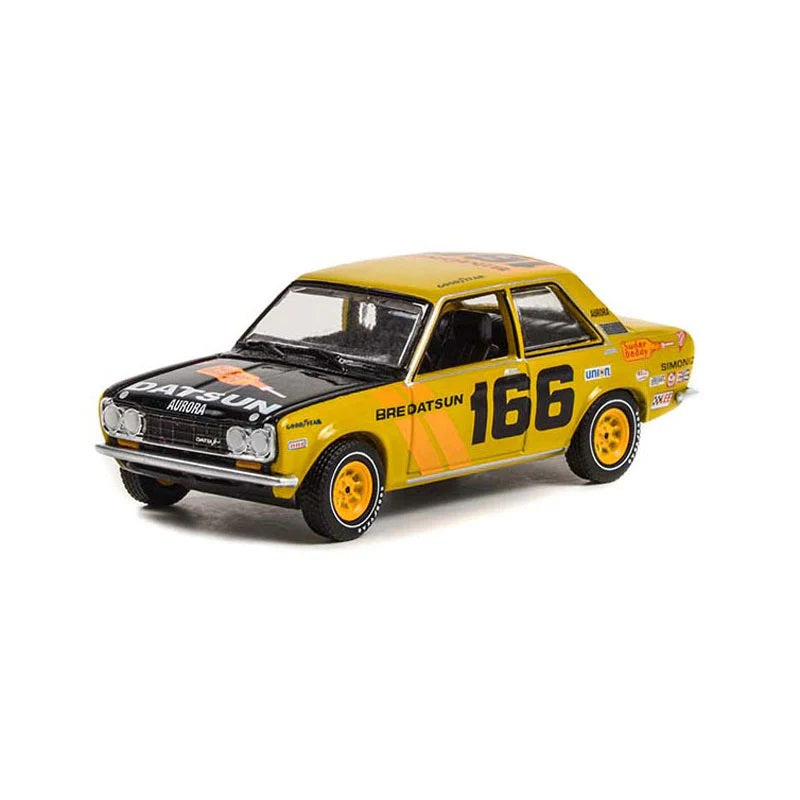 Datsun 510 4 Door Sedan 1973 Yellow - Greenlight - Scala 1/64