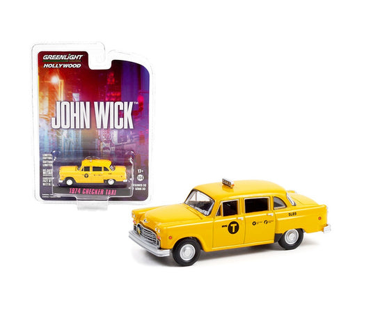 1974 Checker Taxi "John Wick" - Greenlight - Scala 1/64