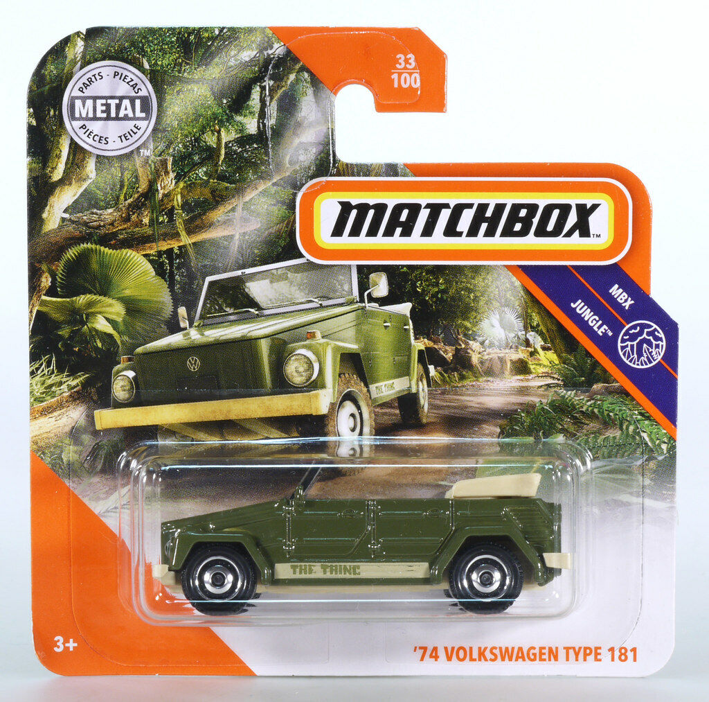 Volkswagen Type 181 Green 1974 #33 - Matchbox - Scala 1/64 Circa