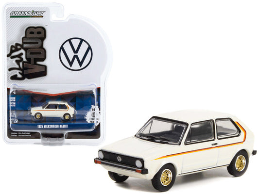 1975 Volkswagen Rabbit Blanco - Club V-Dub - Greenlight - Escala 1/64