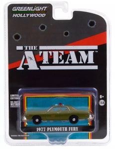 Plymouth Fury Army 1977 A-Team TV Series - Greenlight - Scala 1/64