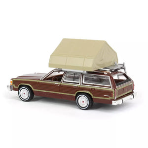 1979 Ford LTD Country Squire with Cartop Sleeper Tent Great Outdoors Series - Greenlight - Scala 1/64