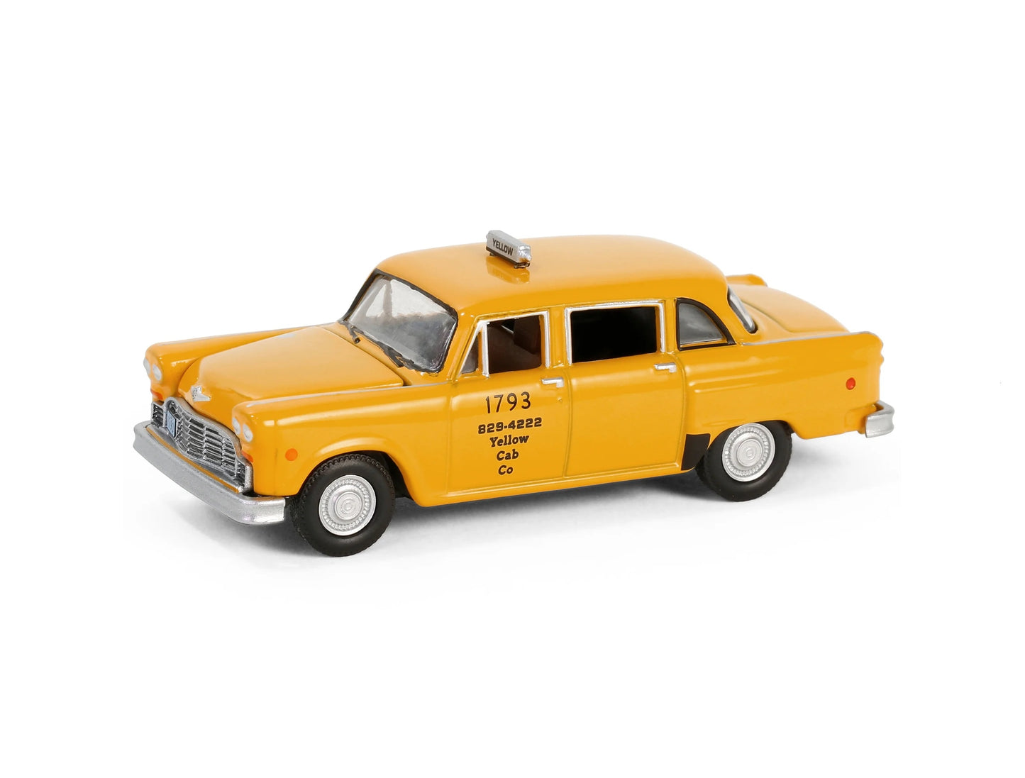 1980 Checker Taxicab "Yellow Cab Co. #1793" Yellow "Ferris Bueller's Day Off" (1986) Movie - Hollywood Series - Greenlight - Scala 1/64