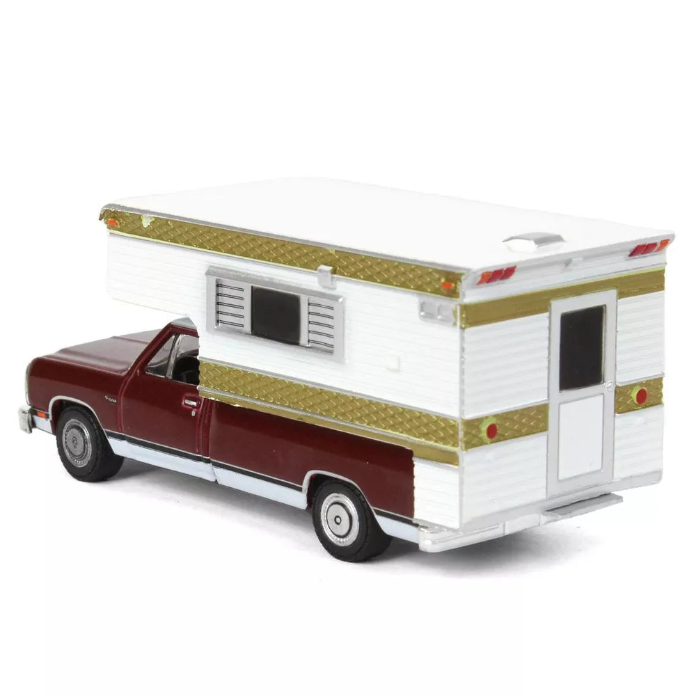 1981 Dodge Ram D-250 Royal with Large Camper - Greenlight - Scala 1/64