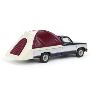 1982 Chevrolet C-10 Silverado Pickup with Truck Bed Tent Great Outdoors Series - Greenlight - Scala 1/64