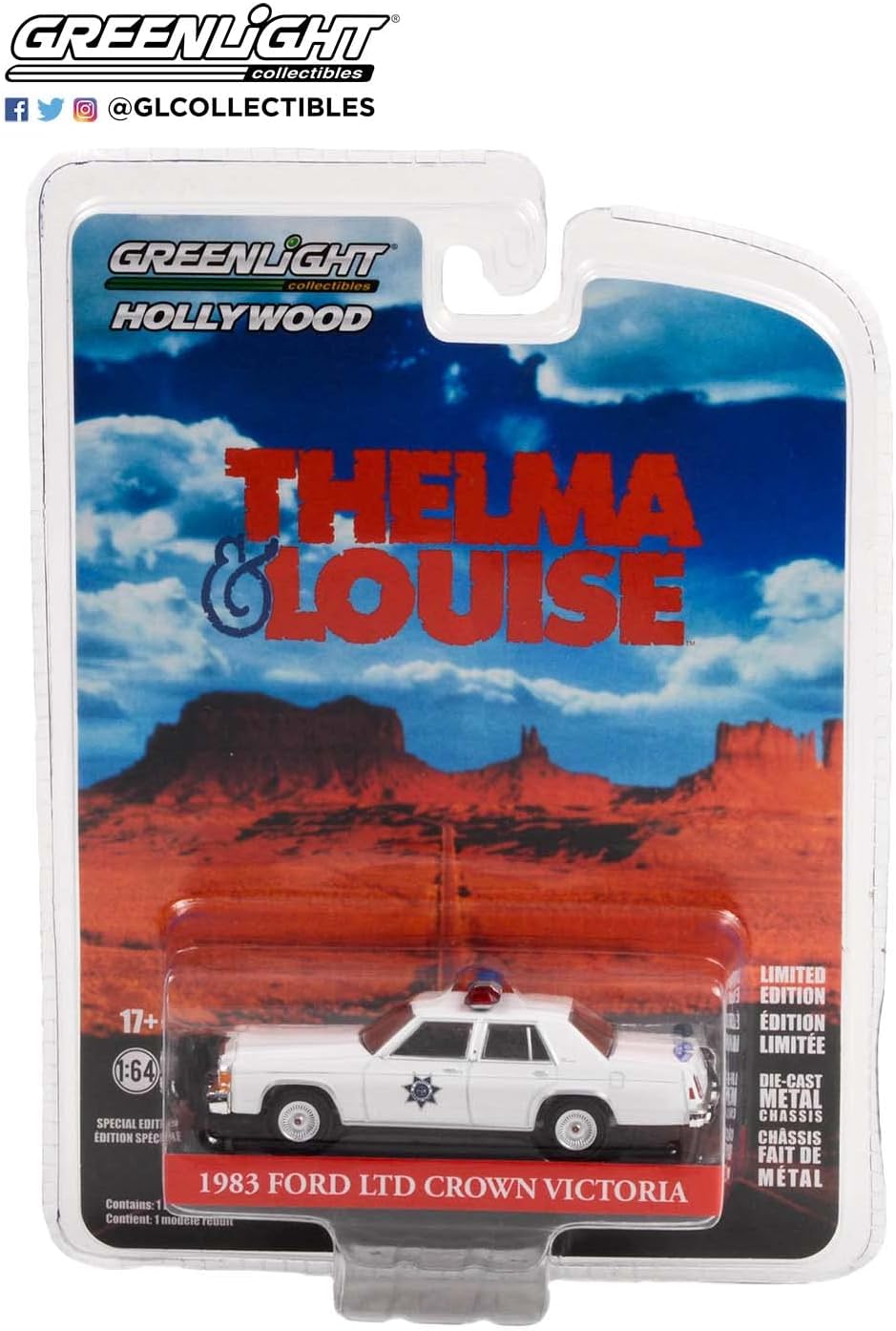 1983 Ford LTD Crown Victoria Arizona Highway Patrol Thelma &amp; Louise - Greenlight - Escala 1/64