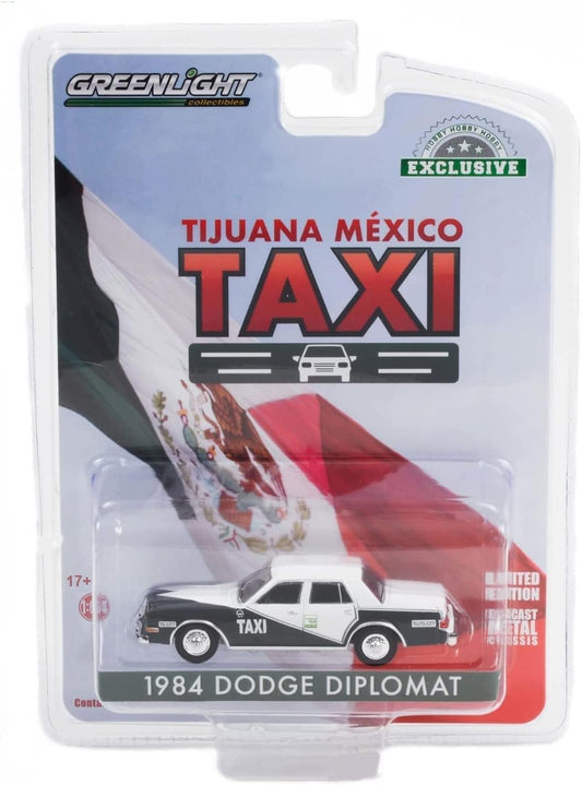 Dodge Diplomat 1984 Tijuana Mexico Taxi - Greenlight - Scala 1/64