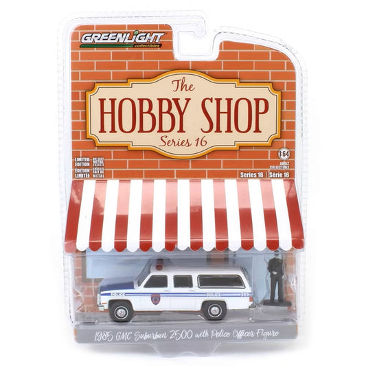 Chevrolet Tahoe LT 2022 Edición Texas con Hombre en Traje Serie Hobby Shop - Greenlight - Escala 1/64