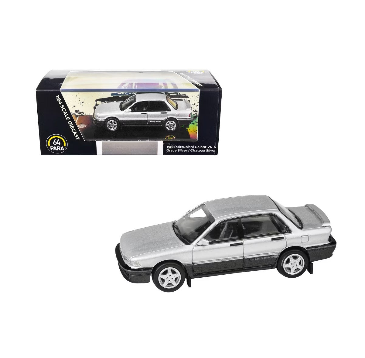 1988 Mitsubishi Galant VR-4 Grace Silver LHD - Para64 - Scala 1/64