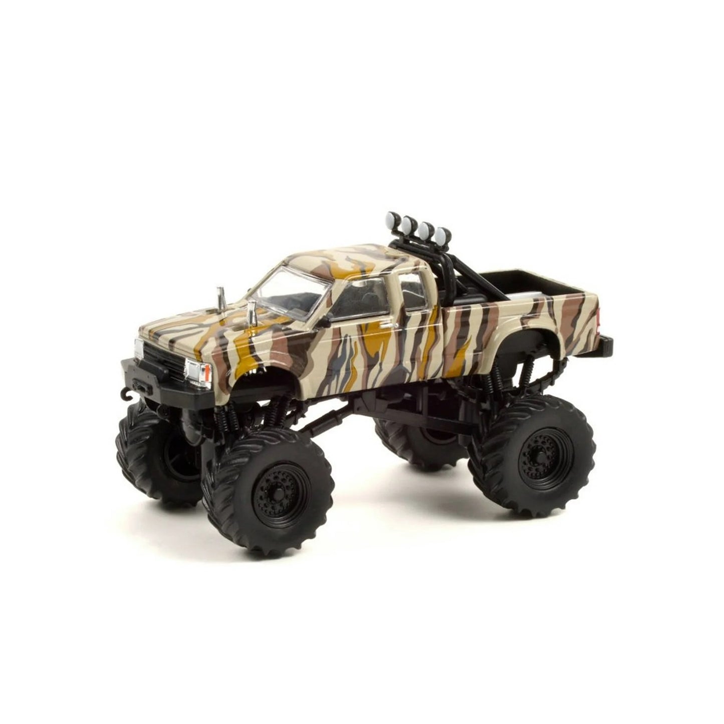 1989 Chevrolet S-10 Extended Cab Monster Truck Camouflage Ace Ventura - Greenlight - Scala 1/64 Hollywood Series