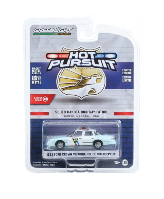 1992 Ford Crown Victoria Police Interceptor Hot Pursuit - Greenlight - Scala 1/64