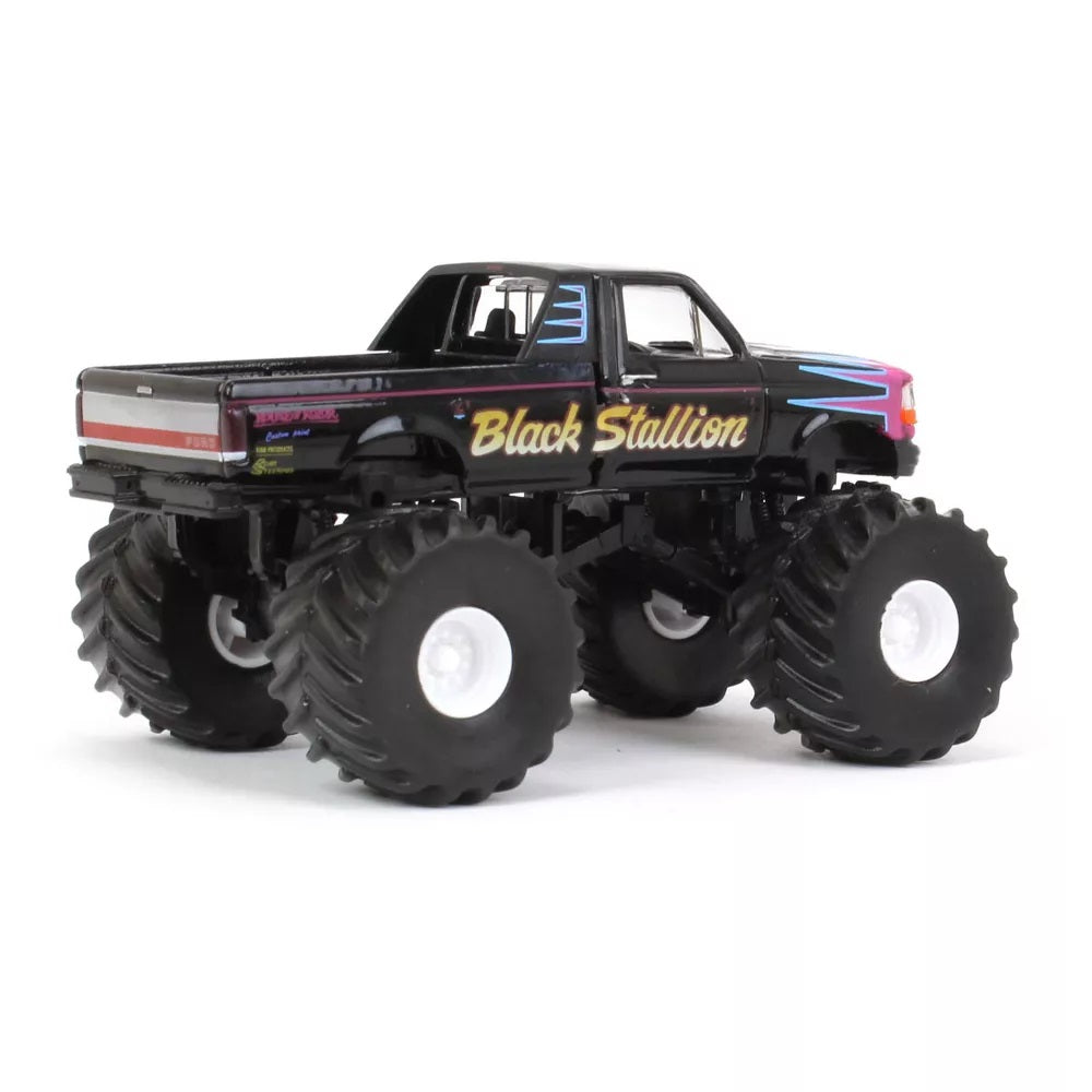 1992 Ford F-250 Black Stallion Monster Truck Kings of Crunch - Greenlight - Scala 1/64