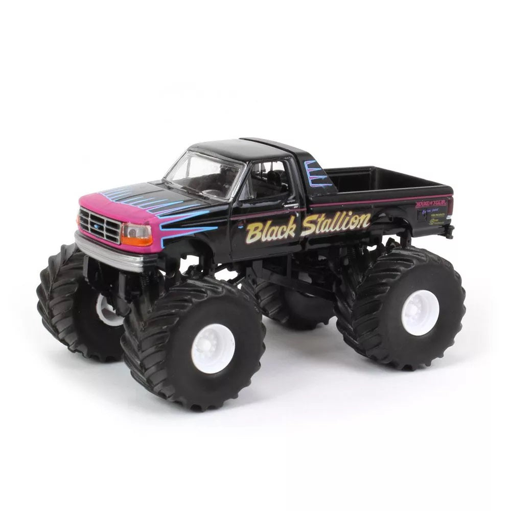 1992 Ford F-250 Black Stallion Monster Truck Kings of Crunch - Greenlight - Scala 1/64