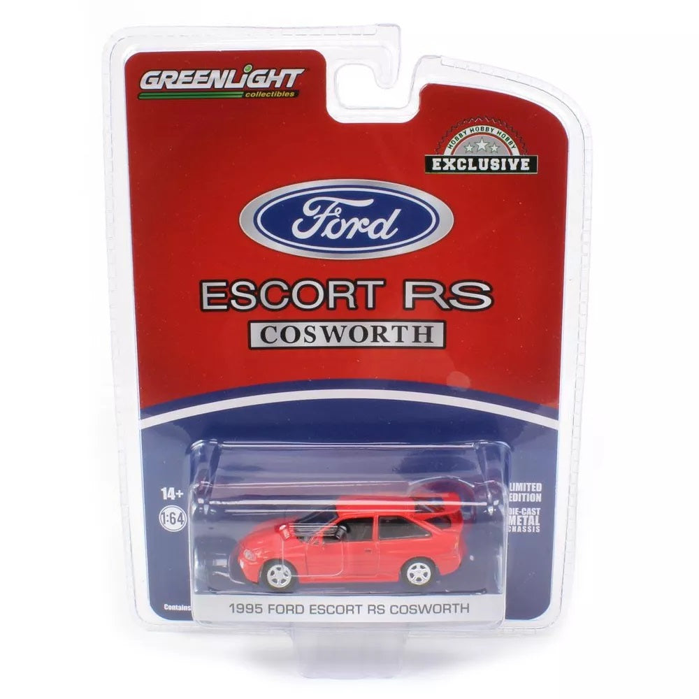 1995 Ford Escort RS Cosworth Red - Greenlight - Scala 1/64