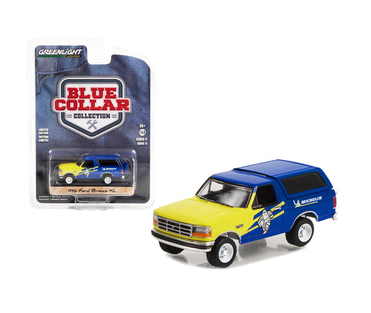 1996 Ford Bronco XL – Michelin Tires - Greenlight - Scale 1/64