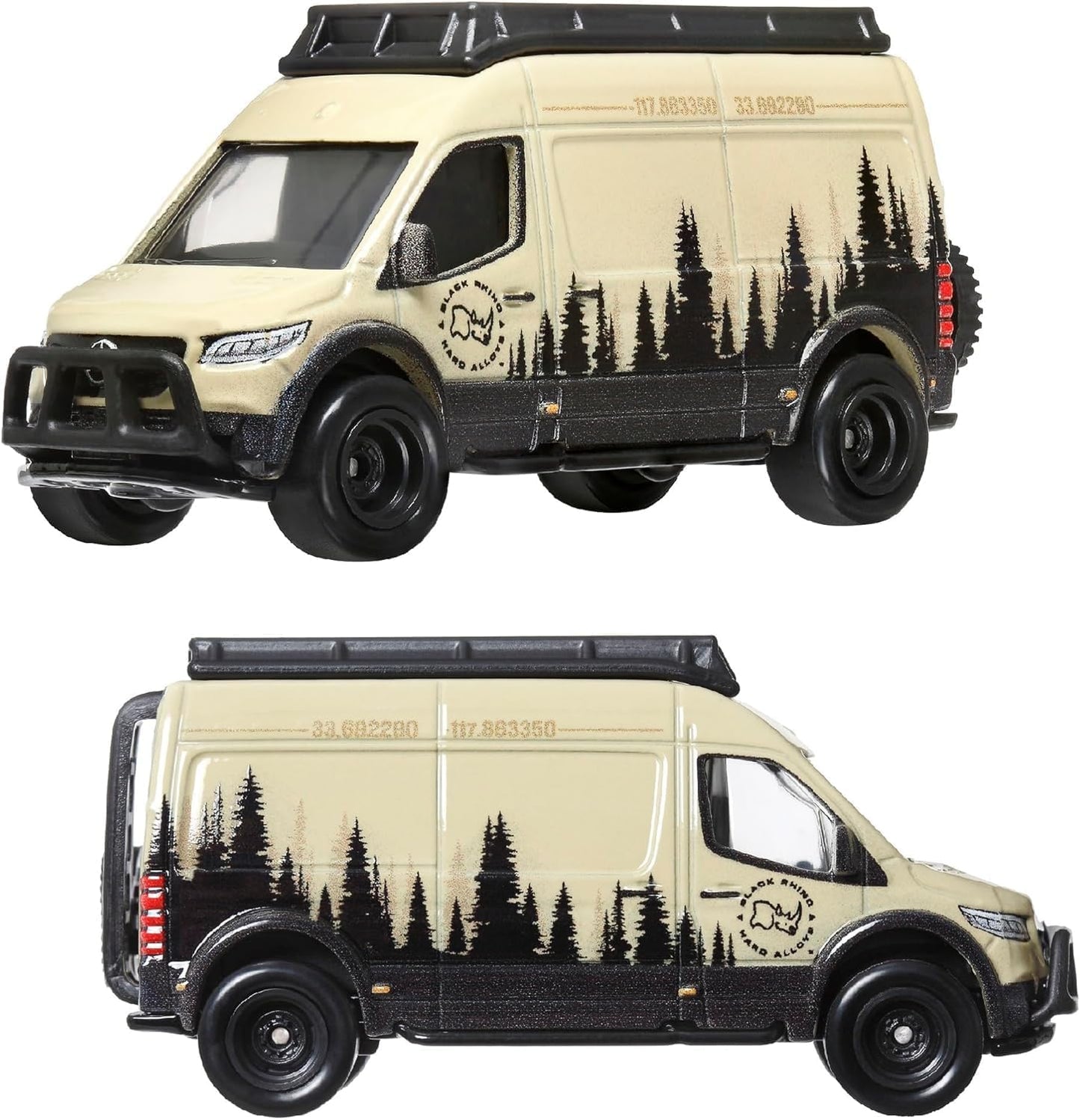 2-Pack '05 Toyota Land Cruiser+ Mercedes Sprinter Tourer - Hot Wheels Premium - Scala 1/64