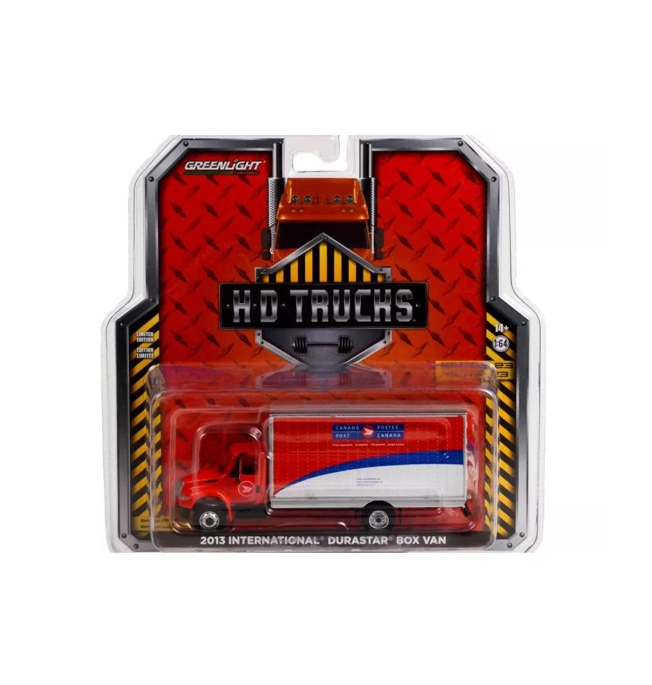 2013 International Durastar Box Van Canada Post - Series HD Trucks - Greenlight - Scala 1/64