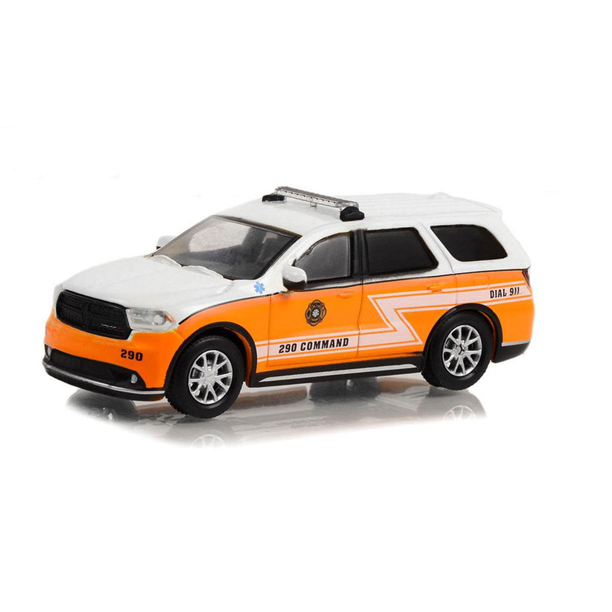 2019 Dodge Durango White and Orange West Deer Township Volunteer Fire Company - Greenlight Series First Responders - Scala 1/64