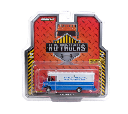 2019 Step Van Georgia State Patrol Mobile Command Post - Series HD Trucks - Greenlight - Scala 1/64