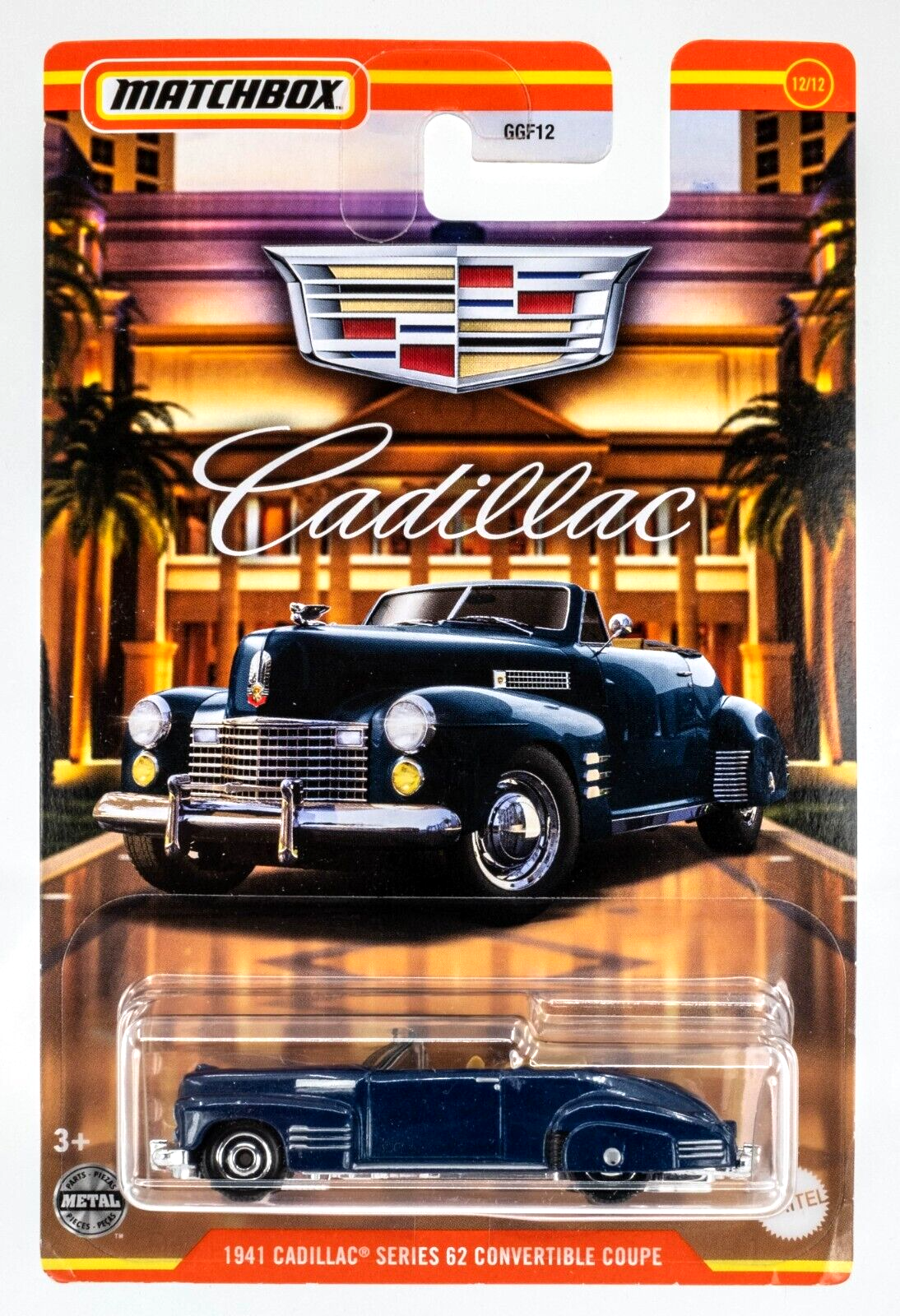 Cadillac Series 62 1941 Convertble Coupe Blue - Matchbox - Scala 1/64 Circa