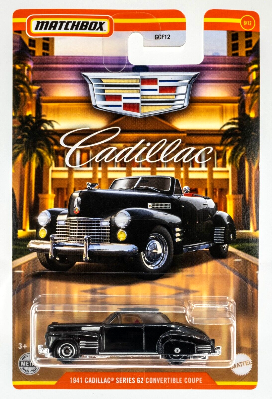 Cadillac Series 62 1941 Convertble Coupe Black - Matchbox - Scala 1/64 Circa