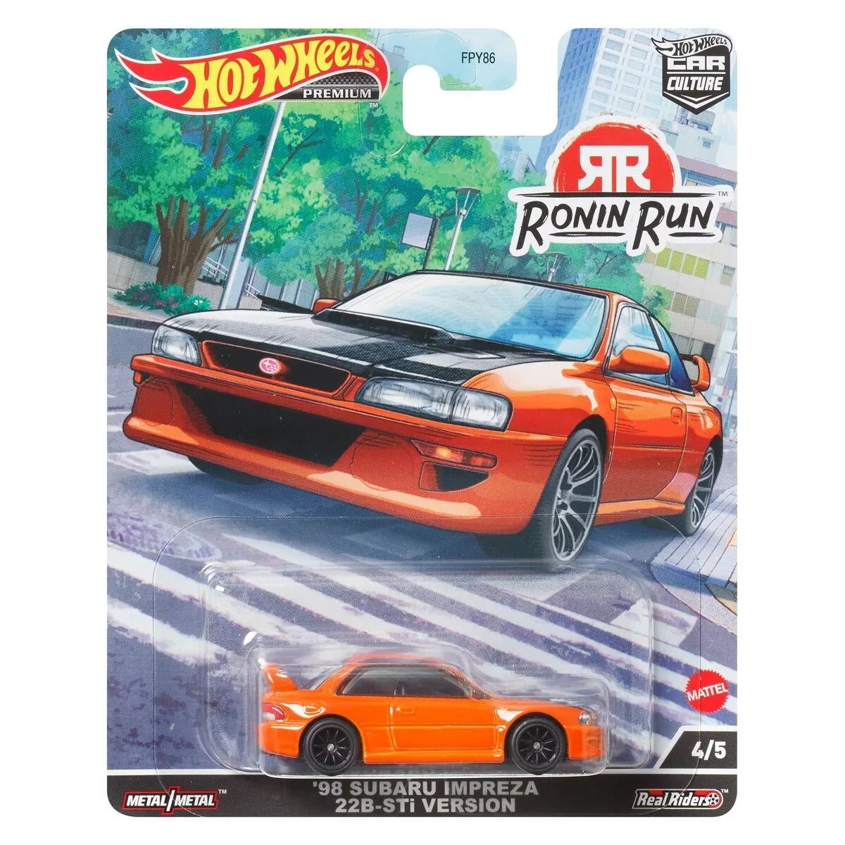 1998 Subaru Impreza 22B STi Ronin Run  - Series Car Culture - Hot Wheels Premium - Scala 1/64