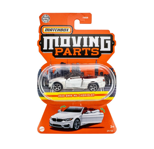 BMW M4 Cabriolet White - Matchbox Moving Parts - Scala 1/64 Circa