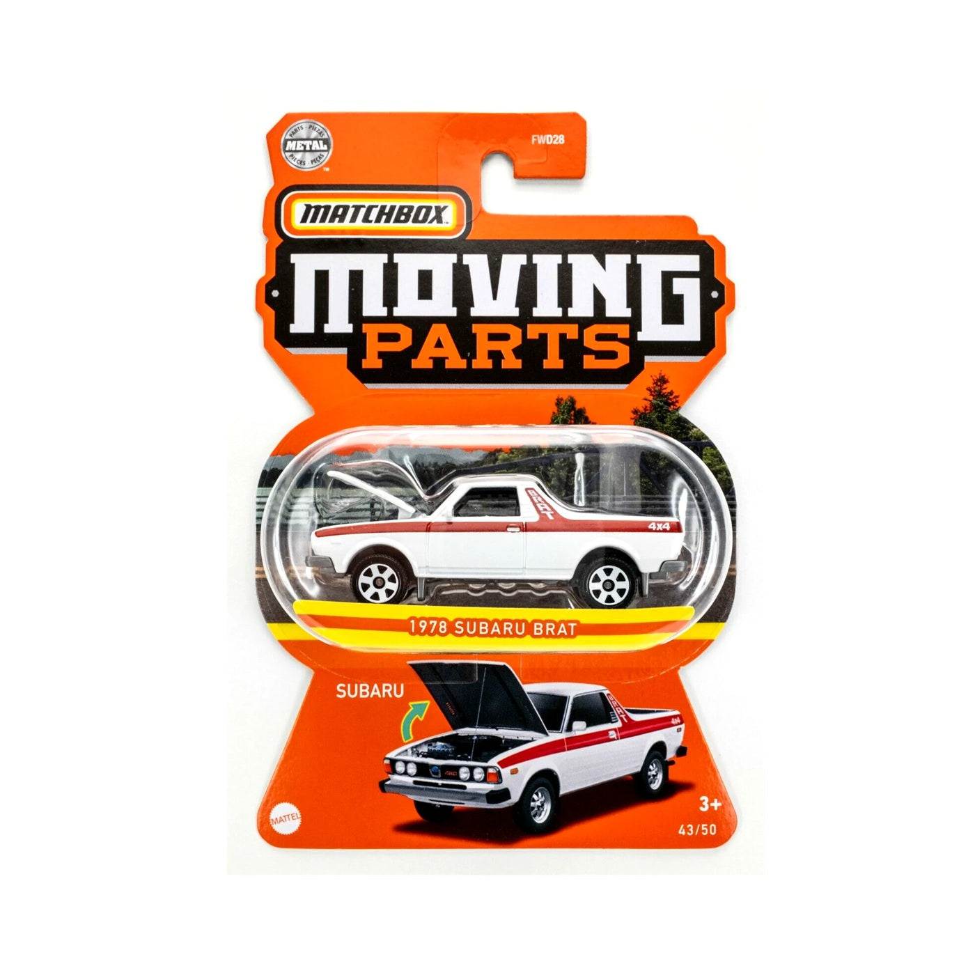 Subaru Brat 1978 White - Matchbox Moving Parts - Scala 1/64 Circa