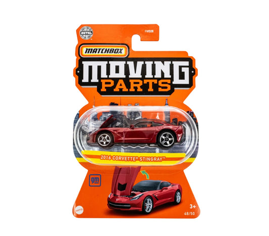 2016 Corvette Stingray Red - Matchbox Moving Parts - Scala 1/64 Circa