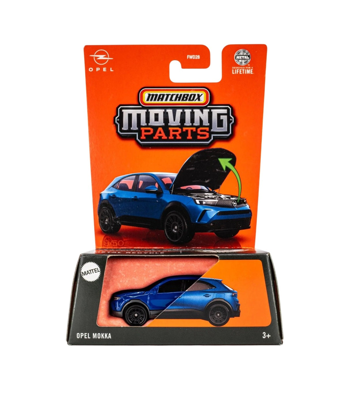 Opel Mokka Blue - Matchbox Moving Parts - Scala 1/64 Circa