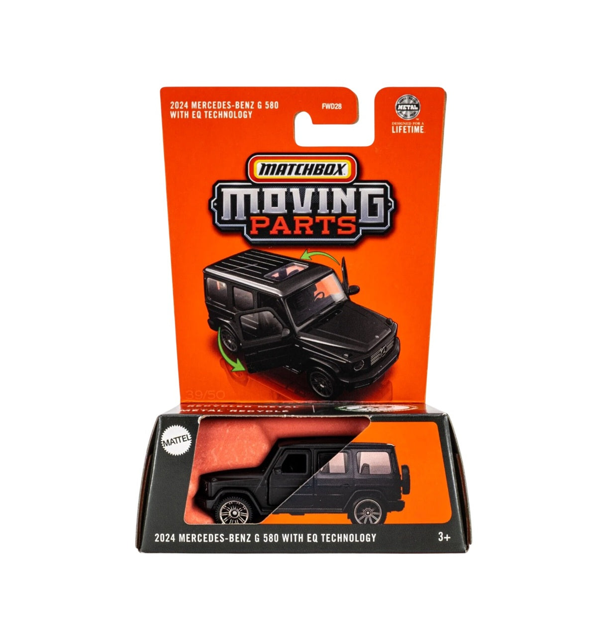 2024 Mercedes-Benz G 580 with EQ Technoloy Matt Black - Matchbox Moving Parts - Scala 1/64 Circa