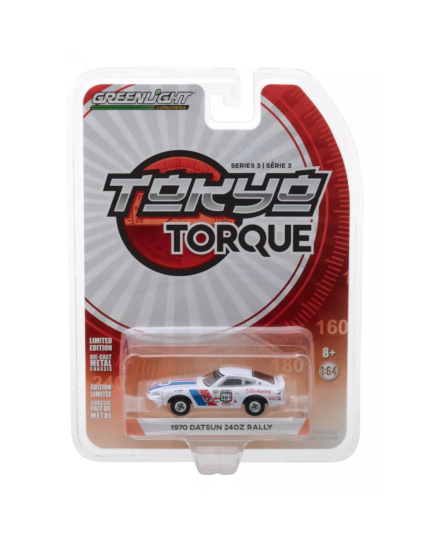 1970 Datsun 510 Silver Tokyo Torque Serie 2 - Greenlight - Escala 1/64