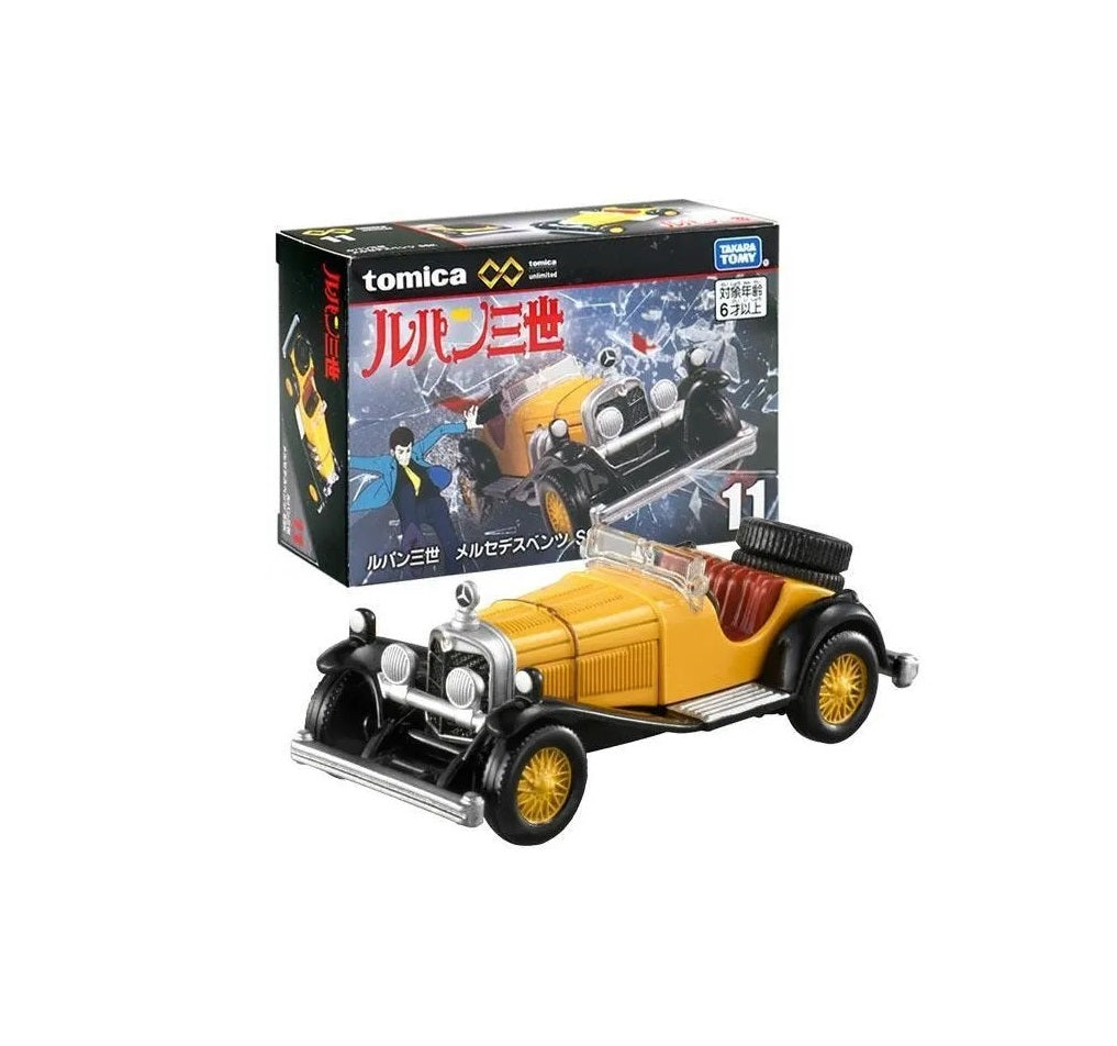 Lupin III Mercedes Benz SSK - Premium Unlimited 11 - Takara Tomy Tomica - Scala 1/64 Circa