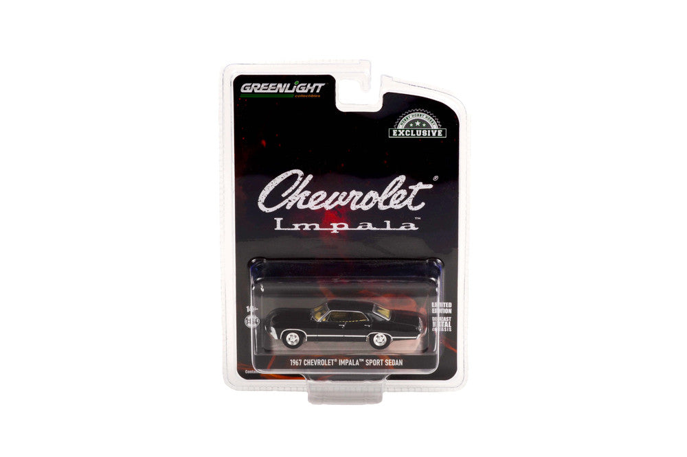 1967 Chevrolet Impala Sport Sedan Tuxedo Black - Greenlight - Scala 1/64