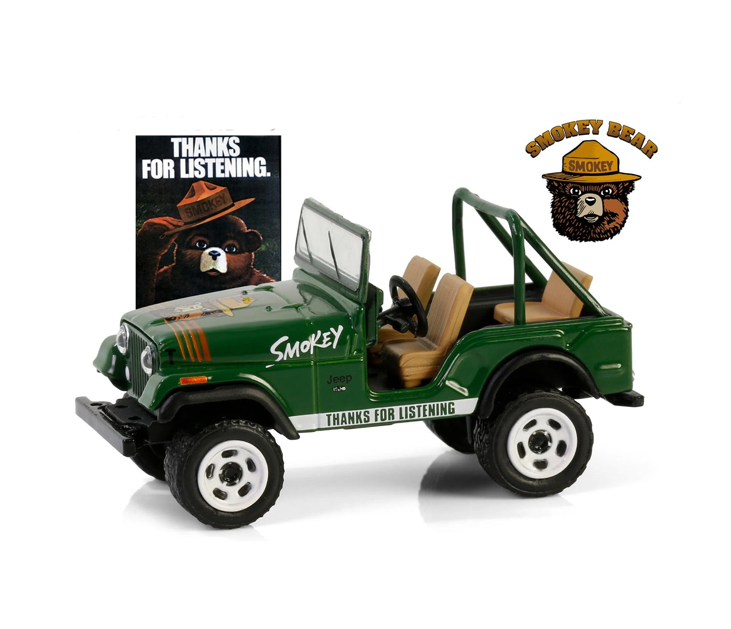 1975 Jeep CJ-7 Smokey Bear Series 4 - Greenlight - Scala 1/64