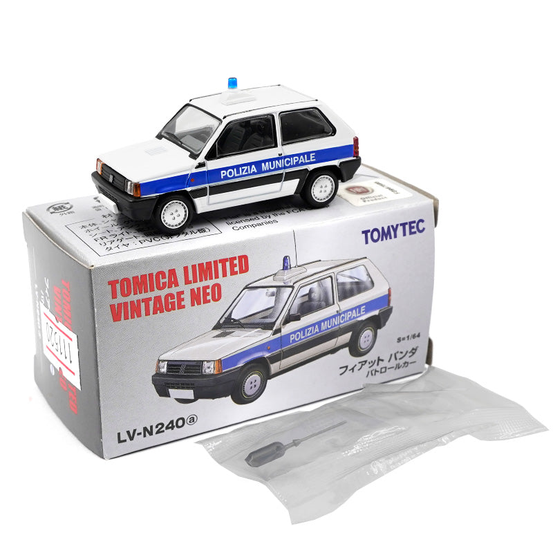 Fiat Panda Polizia Municipale - Tomytec Tomica Limited Vintage Neo - Scala 1/64 LV-N240a