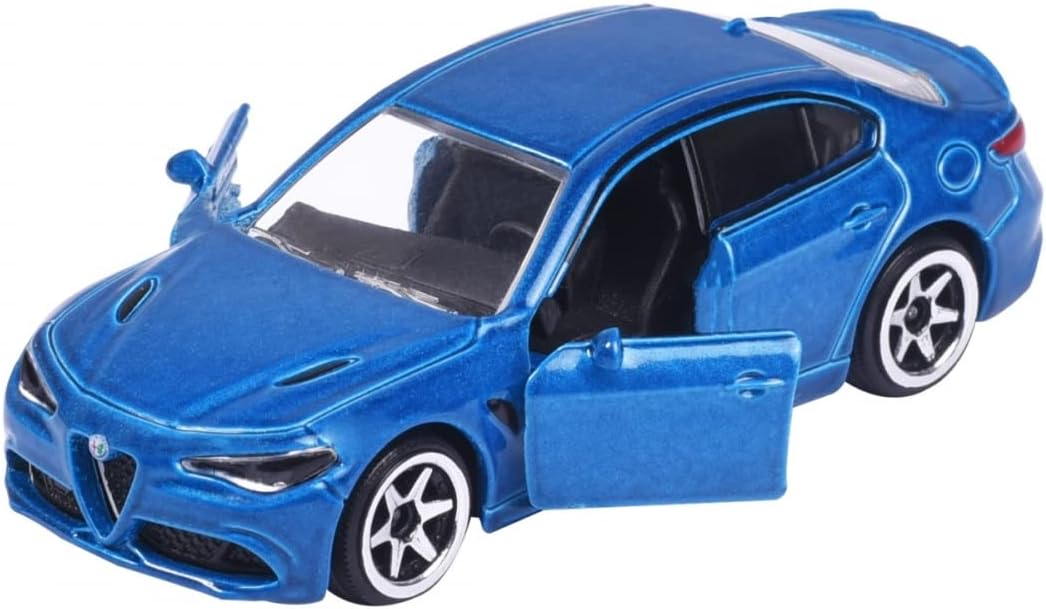 Alfa Romeo Giulia Quadrifoglio Blue - Majorette - Scala 1/64