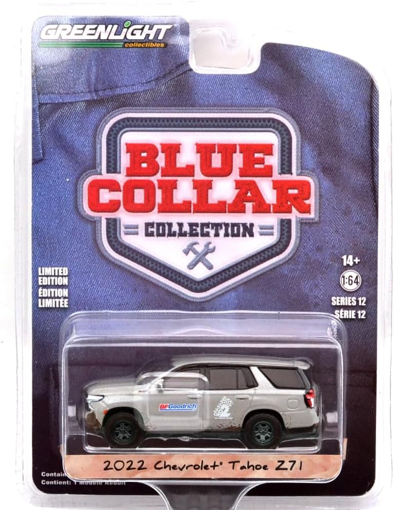 Chevrolet Tahoe Z71 2022 BF Goodrich - Serie Greenlight Collar Azul - Escala 1/64