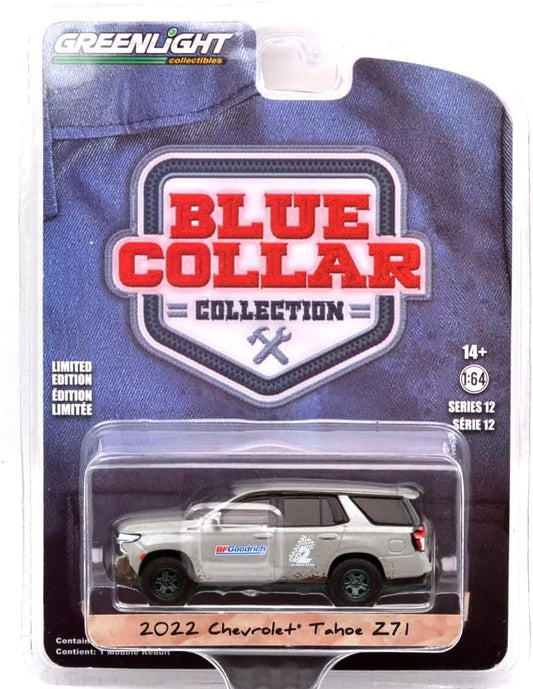 Chevrolet Tahoe Z71 2022 BF Goodrich - Serie Greenlight Collar Azul - Escala 1/64